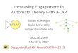 Increasing Engagement in Automata Theory with JFLAP