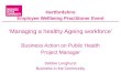 Hertfordshire Employee Wellbeing Practitioner Event ‘Managing a healthy Ageing workforce’