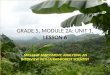 GRADE 5, MODULE 2A: UNIT 1,  LESSON  6