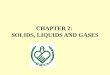 CHAPTER 2:  SOLIDS, LIQUIDS AND GASES