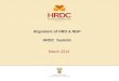 Alignment of HRD & NGP  HRDC  Summit