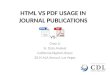 HTML VS PDF USAGE IN JOURNAL PUBLICATIONS