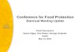 Conference for Food Protection Biannual Meeting Update