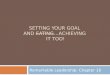 Setting Your Goal  and  Eating …Achieving  it too!