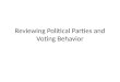 Reviewing Political Parties and Voting Behavior