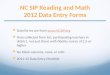NC SIP Reading and Math 2012 Data Entry Forms