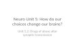 Neuro  Unit 5: How do our choices change our brains?