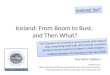 Iceland: From  Boom to  Bust,  and  Then What ?