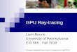 GPU Ray-tracing