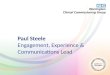 Paul Steele Engagement, Experience & Communications Lead