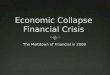 Economic Collapse  Financial Crisis