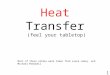Heat Transfer  ( feel your  tabletop)