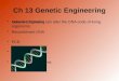 Ch 13 Genetic  Engineering