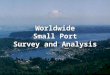 Worldwide Small Port Survey and Analysis