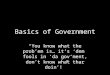 Basics of Government