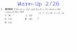 Warm-Up 2/26