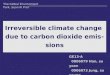 Irreversible climate change  due to carbon dioxide emissions