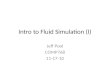 Intro to Fluid Simulation (I)