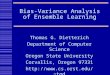 Bias-Variance Analysis of Ensemble Learning