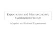 Expectations and Macroeconomic Stabilization Policies