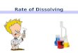 Rate of Dissolving