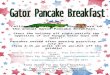 Calling all Gators and Mini-Gators to the annual Gator Pancake Breakfast