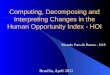 Computing, Decomposing and Interpreting Changes in the Human Opportunity Index - HOI