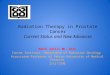 Radiation Therapy in Prostate Cancer Current Status and New  Advances