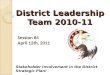 District Leadership Team 2010-11