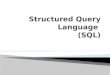 Structured Query Language  ( SQL)