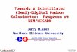 Towards A Scintillator (Semi)-Digital Hadron Calorimeter:  Progress at NIU/NICADD Jerry Blazey