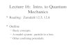 Lecture 16:  Intro. to Quantum Mechanics