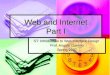 Web and Internet Part I