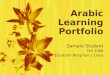 Arabic Learning Portfolio