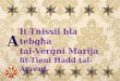It- Tnissil bla tebg ħa tal-Ver ġ ni Marija fit- Tieni Ħadd tal-Avvent