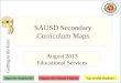 SAUSD Secondary Curriculum Maps