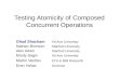 Testing Atomicity of Composed Concurrent Operations