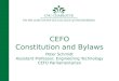 CEFO Constitution and Bylaws