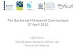 The Bucharest Ministerial Communique 27 April 2012