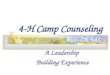 4-H Camp Counseling