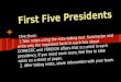 First Five Presidents