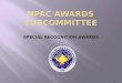 Npac awards subcommittee