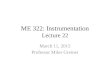 ME 322: Instrumentation Lecture 22
