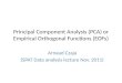Principal Component Analysis (PCA) or Empirical Orthogonal Functions (EOFs)