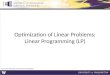 Optimization of Linear Problems: Linear Programming (LP)