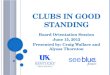 Clubs in Good Standing