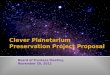 Clever Planetarium Preservation Project Proposal