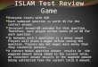 ISLAM Test Review Game