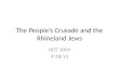 The People’s Crusade and the Rhineland Jews