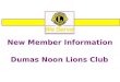 New Member Information
